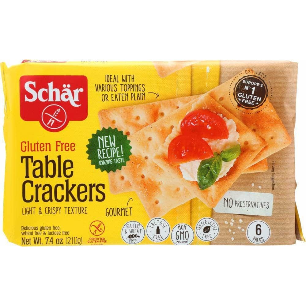 Schar Schar Table Crackers Gluten Free, 7.4 oz