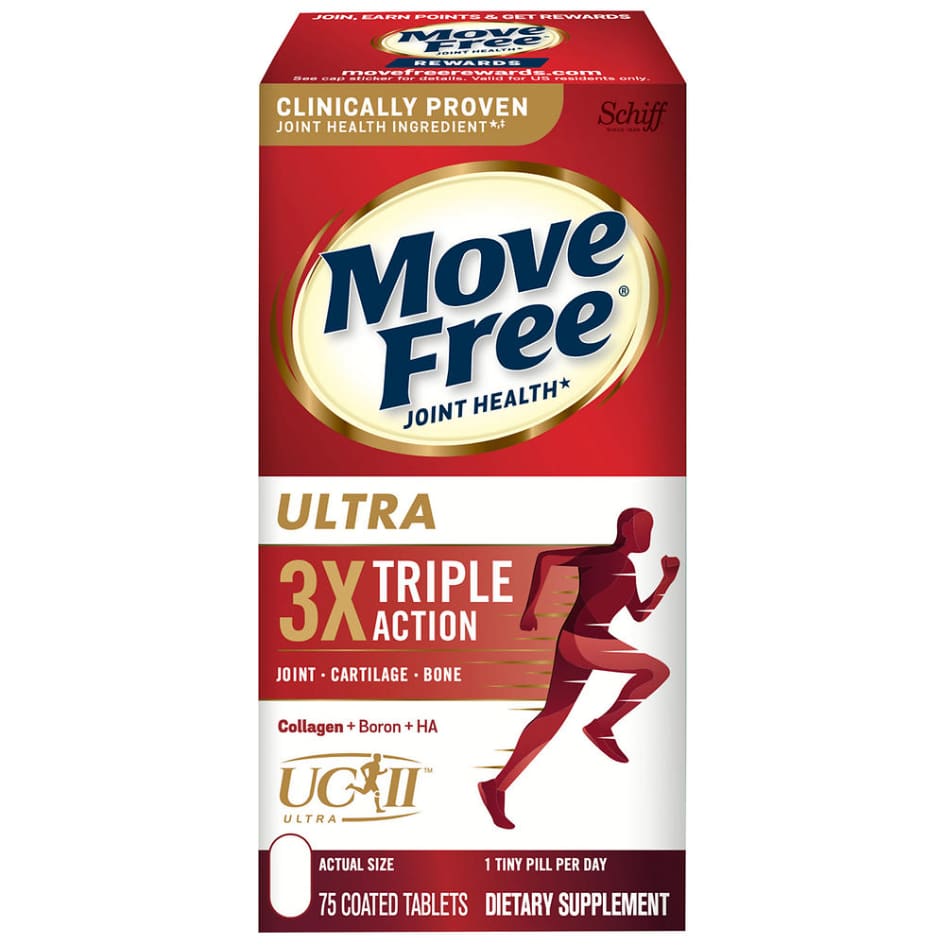 Schiff Move Free Ultra Triple Action Joint Supplement 75 Tablets - Glucosamine & Joint Supplements - Schiff