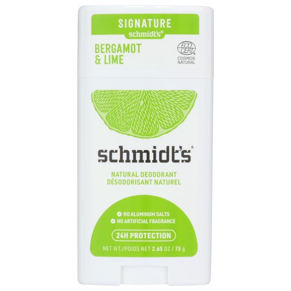 SCHMIDTS: Bergamot Lime Deodorant Stick 2.65 oz (Pack of 3) - Beauty & Body Care > Deodorants & Antiperspirants > Deodorant Stick - SCHMIDTS