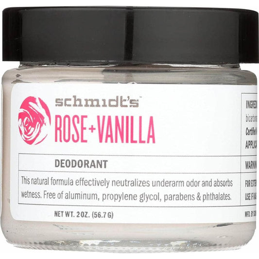 SCHMIDTS SCHMIDTS Deodorant Rose Vanilla, 2 oz