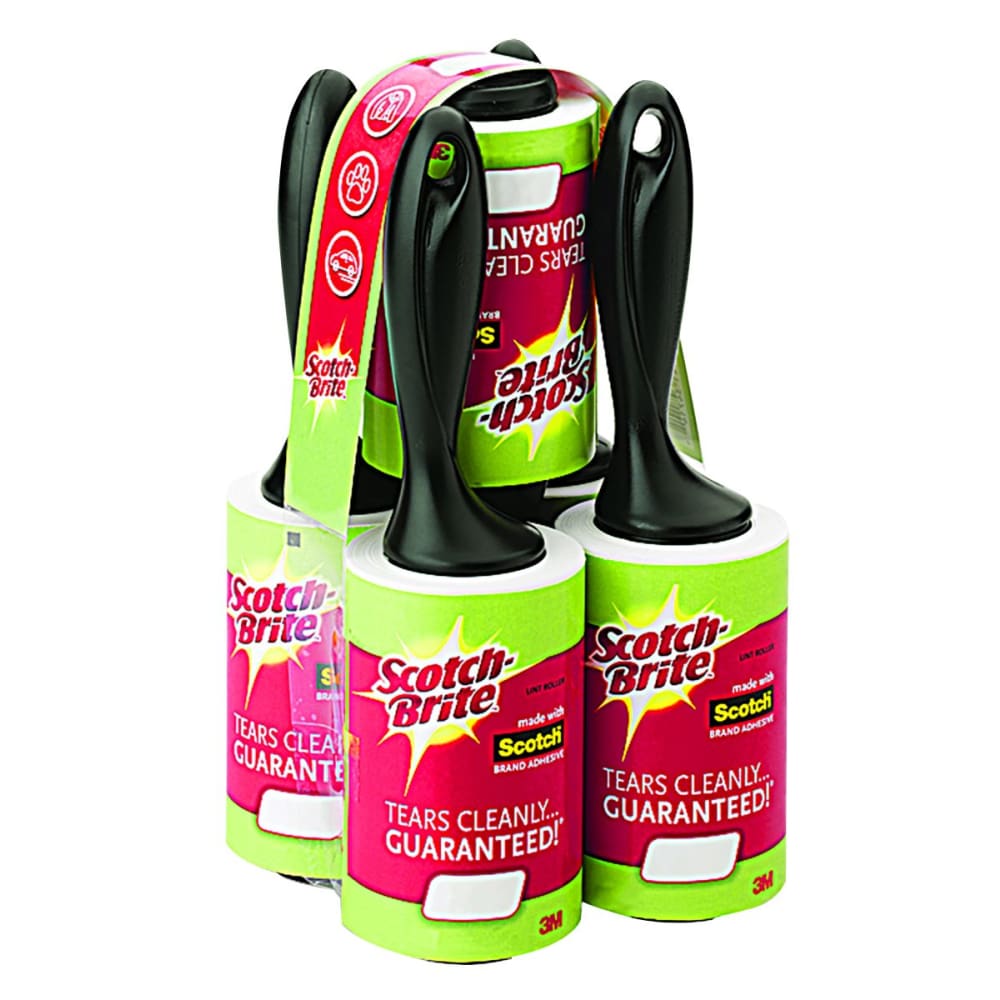 Scotch-Brite Scotch-Brite 75-Sheet Lint Roller 5 pk. - Black - Home/Grocery Household & Pet/Cleaning & Household Goods/Laundry & Clothing