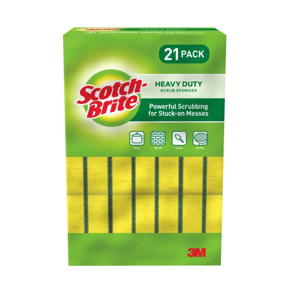 She B Rite Scotch-Brite Heavy Duty Scrub Sponge (21 ct.) | ShelHealth