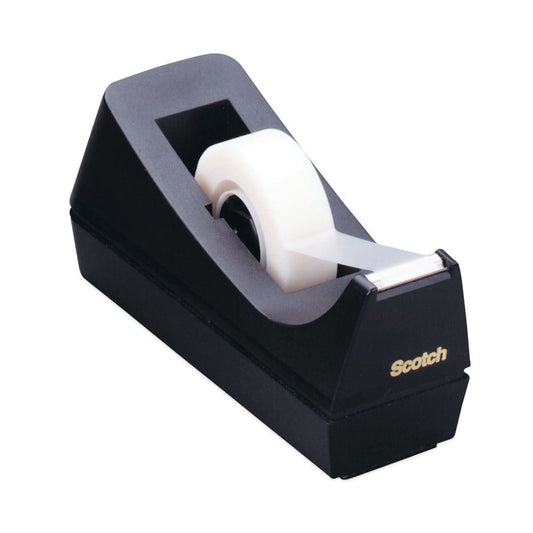 Scotch - Desktop Tape Dispenser 1 Core Weighted Non-Skid Base - Black (Pack of 2) - Tape & Adhesives - Scotch
