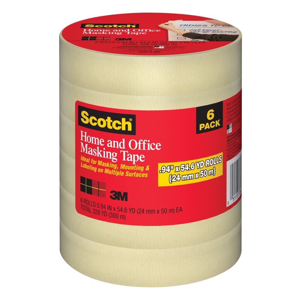 Scotch Scotch Home and Office Masking Tape 6 pk. - Home/Office/Office Supplies/Glue & Tape/ - Scotch