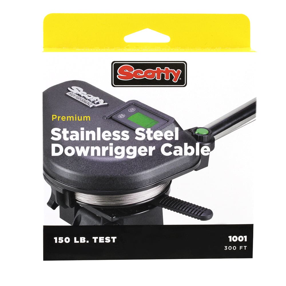 Scotty 2401K High-Performance SS Downrigger Cable - 300’ - Hunting & Fishing | Downrigger Accessories - Scotty