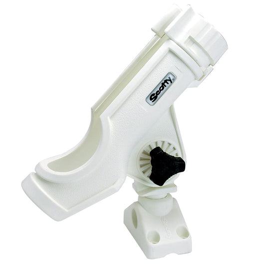 Scotty Powerlock Rod Holder White w/ 241 Side/ Deck Mount - Paddlesports | Rod Holders,Hunting & Fishing | Rod Holders - Scotty