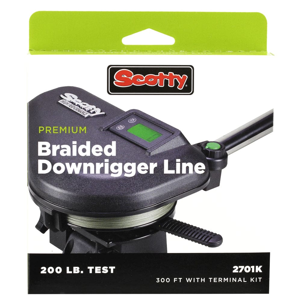 Scotty Premium Power Braid Downrigger Line - 300ft of 200lb Test - Hunting & Fishing | Downrigger Accessories - Scotty