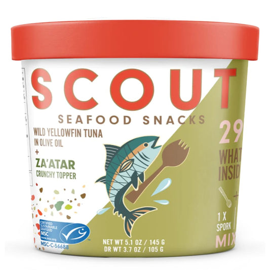 SCOUT: Tuna Zaatar Snack Kit 5.1 oz (Pack of 4) - Meat Poultry & Seafood - SCOUT