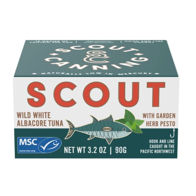 SCOUT Grocery > Meal Ingredients > Fish Food SCOUT: Wild Albacore Tuna With Garden Herb Pesto, 3.2 oz