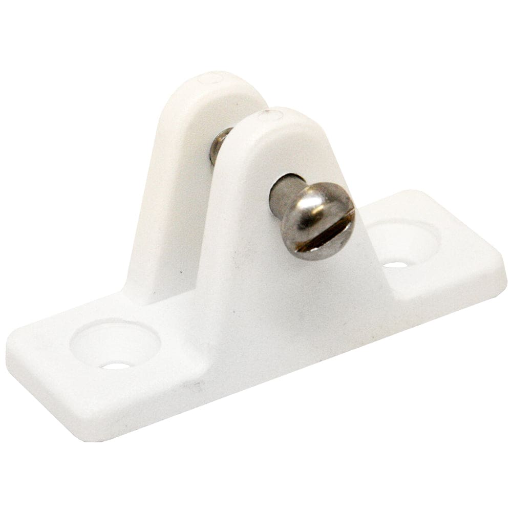 Sea-Dog Nylon Angled Deck Hinge - White (Pack of 4) - Marine Hardware | Bimini Top Fittings - Sea-Dog