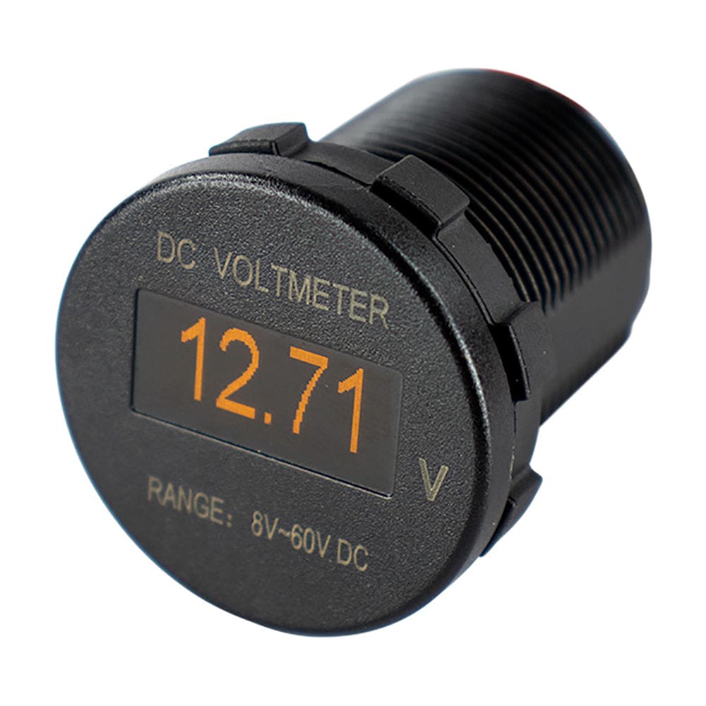 Sea-Dog OLED Voltmeter - Round - Electrical | Meters & Monitoring - Sea-Dog