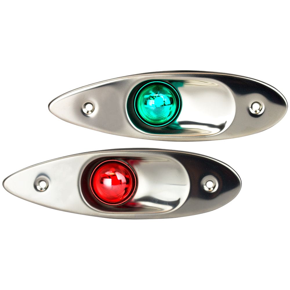 Sea-Dog Stainless Steel Flush Mount Side Lights - Lighting | Navigation Lights - Sea-Dog