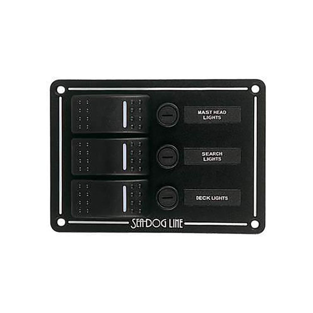 Sea-Dog Switch Panel 3 Circuit - Electrical | Electrical Panels - Sea-Dog