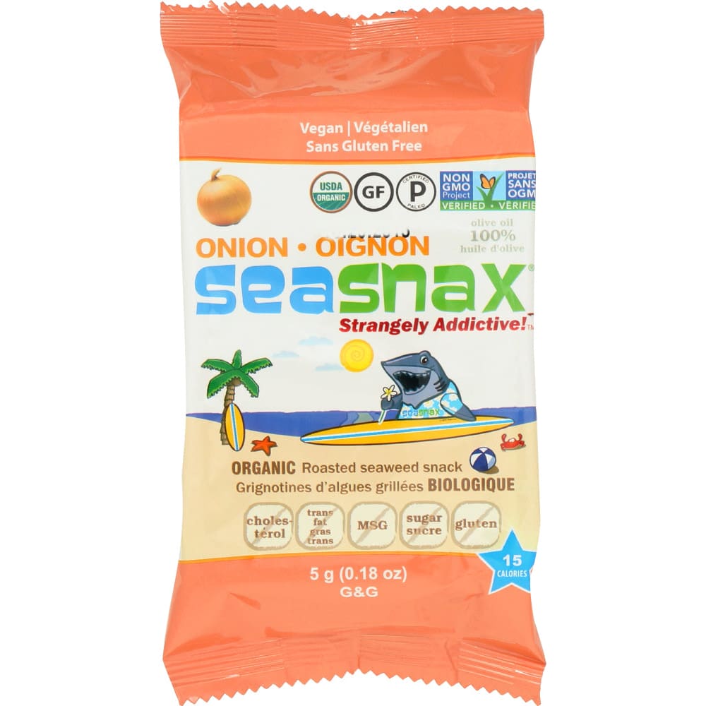 SEA SNAX: Seaweed Snack Grab & Go Onion 0.21 oz (Pack of 6) - Grocery > Natural Snacks > Snacks > Seaweed Dried - SEA SNAX