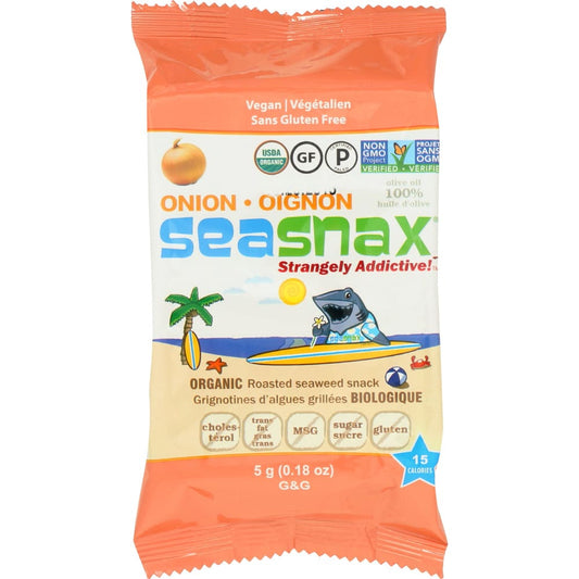 SEA SNAX: Seaweed Snack Grab & Go Onion 0.21 oz (Pack of 6) - Grocery > Natural Snacks > Snacks > Seaweed Dried - SEA SNAX