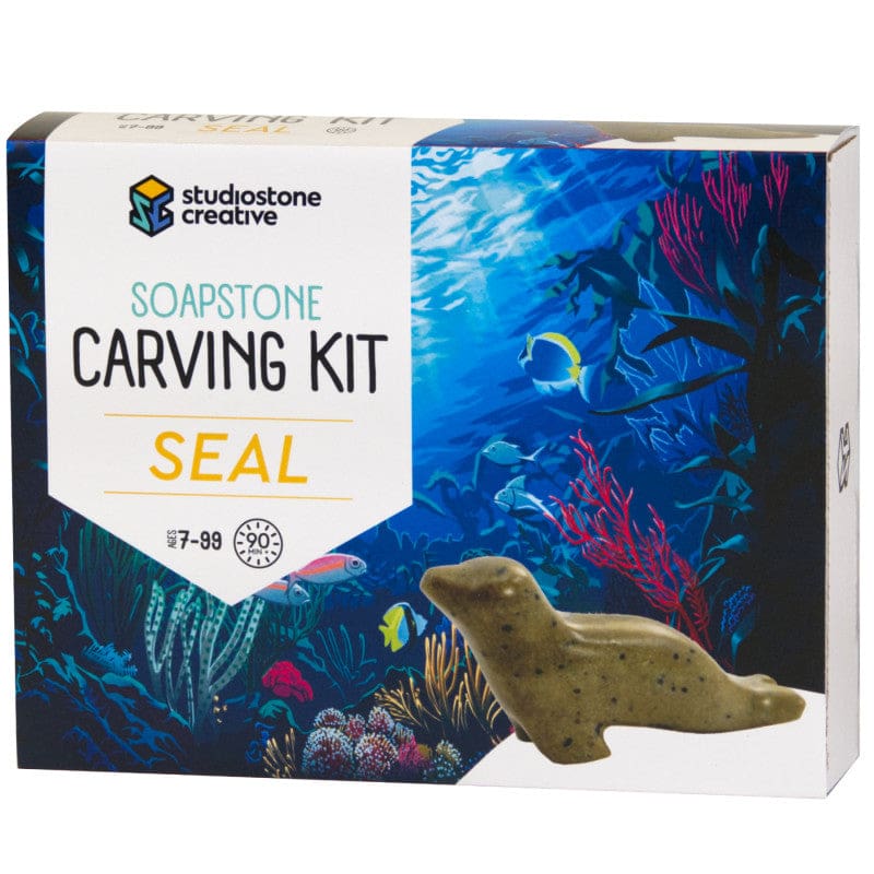 Seal Soapstone Carving Kit - Art & Craft Kits - Studiostone Creative Inc