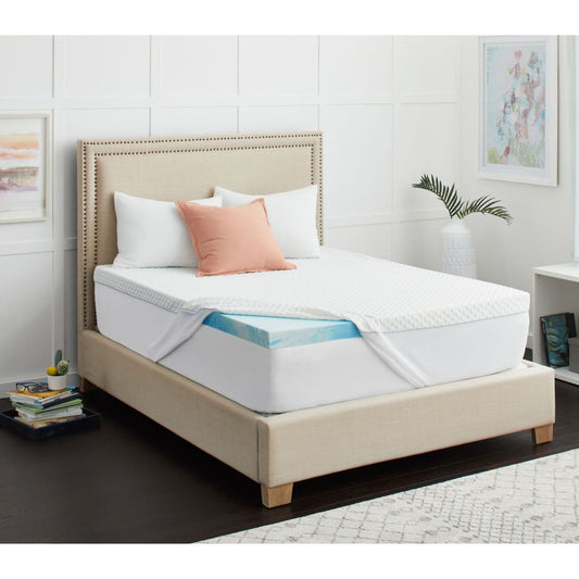 Sealy 3 SealyChill Gel Memory Foam Queen Size Mattress Topper with Cover - Sealy