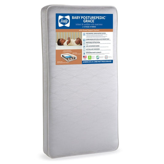 Sealy Baby Posturepedic Grace 2-Stage Hybrid Crib Mattress - Crib Mattresses & Pads - Sealy