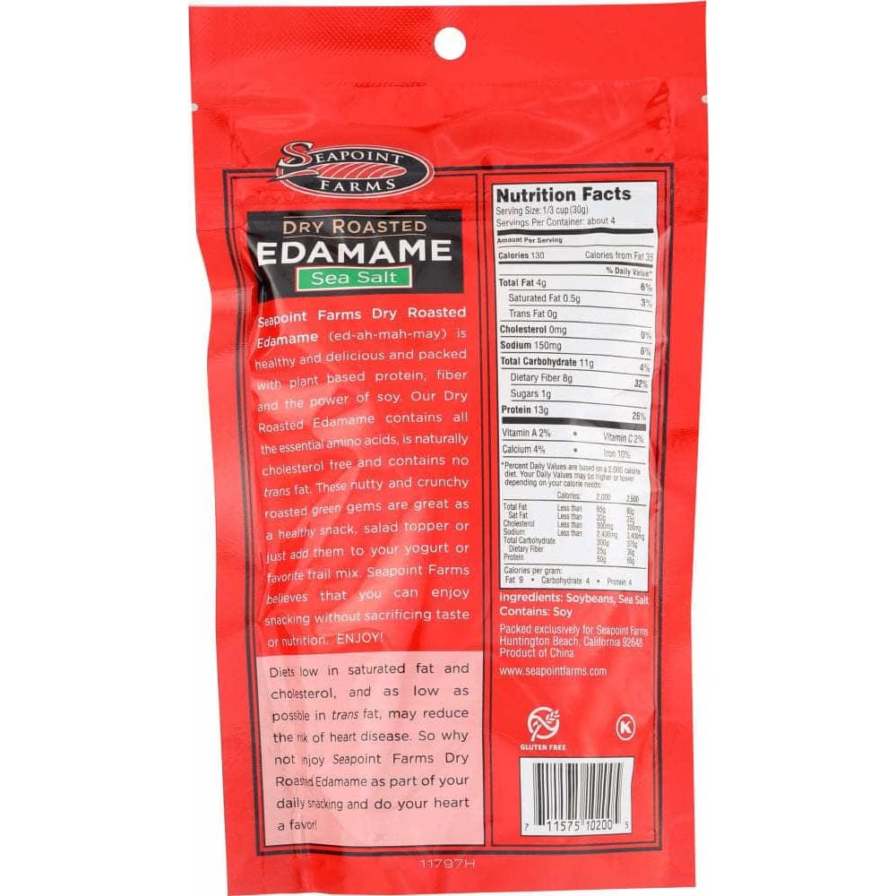 Sea Point Farms Seapoint Farms Edamame Dry Roasted Sea Salt, 4 oz