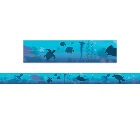 Seas The Day Blue Silhouettes Trim (Pack of 12) - Border/Trimmer - Eureka