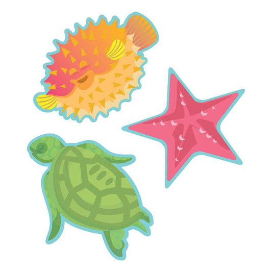 Seas The Day Fish Paper Cut-Outs (Pack of 10) - Accents - Eureka