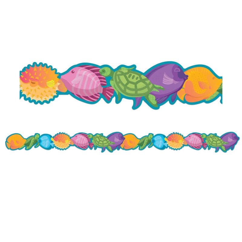 Seas The Day Marine Life Deco Trim Extra Wide Die-Cut (Pack of 10) - Border/Trimmer - Eureka