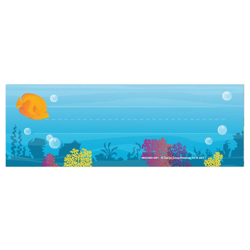 Seas The Day Name Plates Tented (Pack of 10) - Name Plates - Eureka