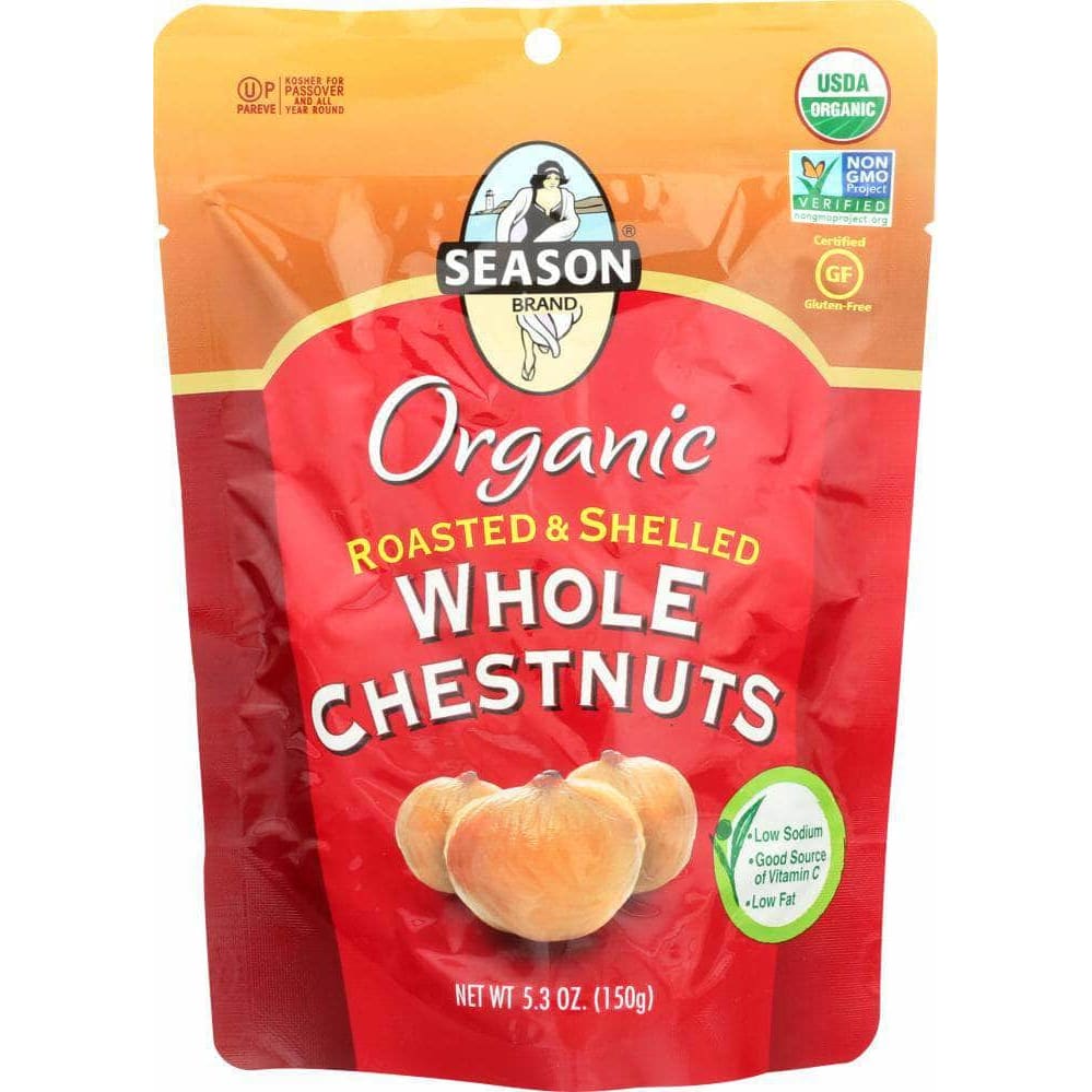 Seasons Season Brand Roasted & Peeled Whole Chestnuts, 5.30 Oz