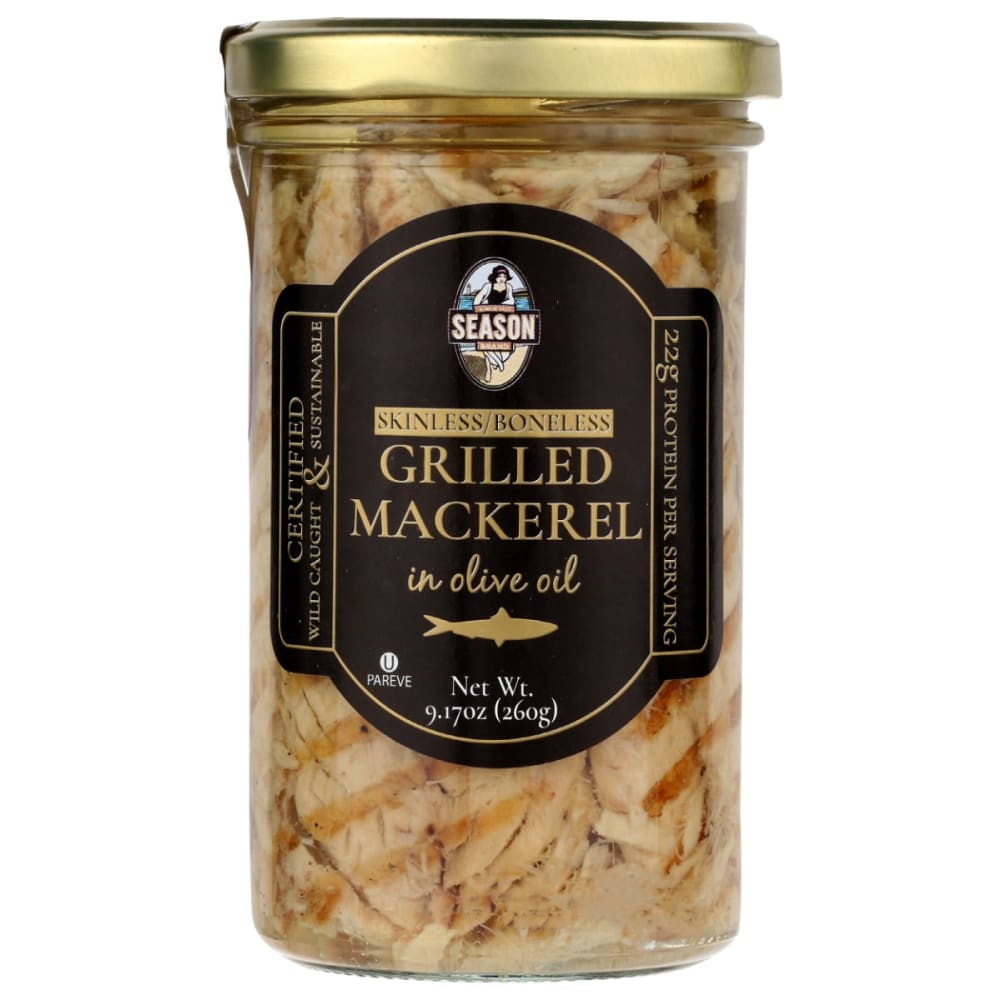 SEASON: Grilled Mackerel in Olive Oil 9.17 oz (Pack of 3) - Meat Poultry & Seafood - SEASON