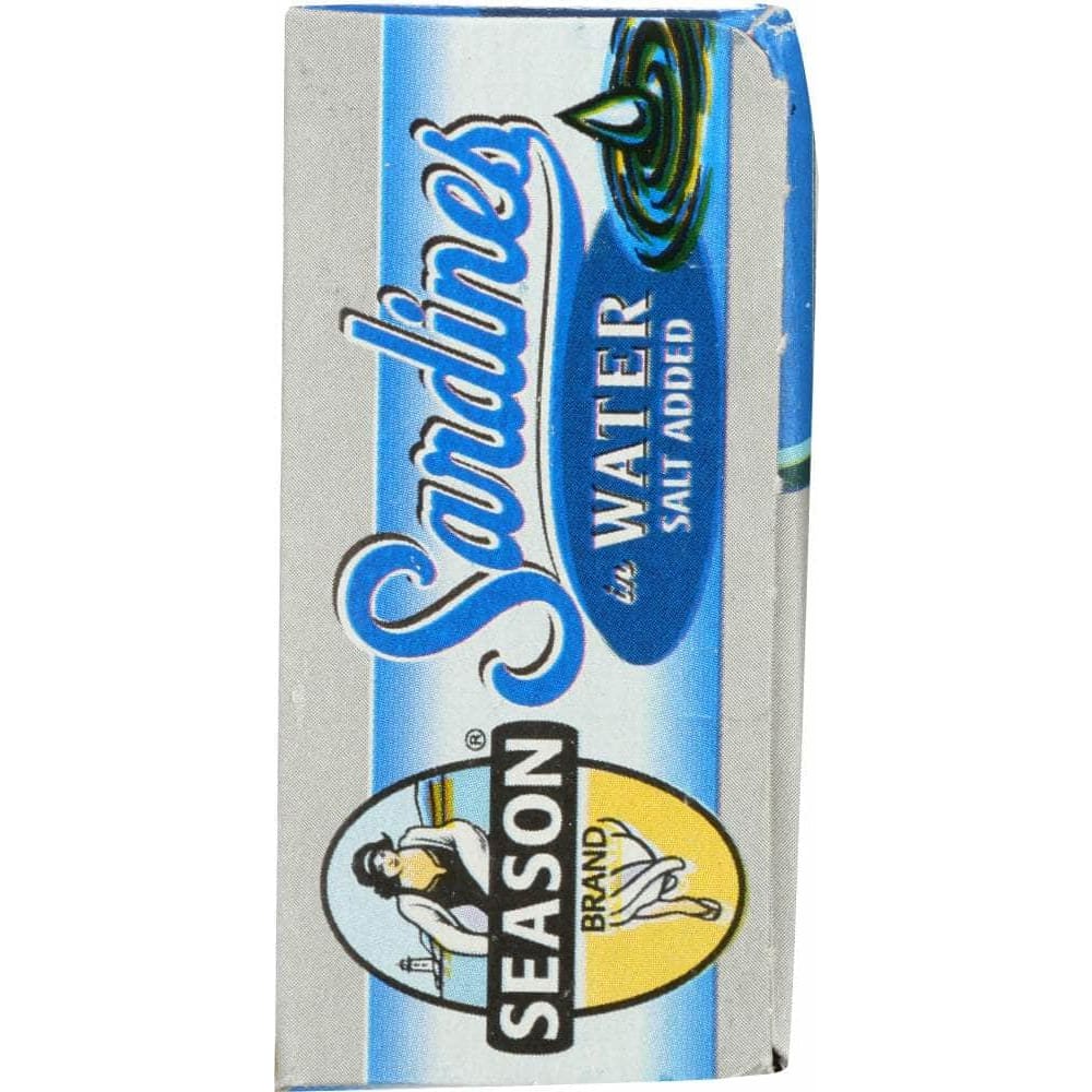 Season Brand Seasons Sardines in Water Salt Added, 4.375 oz