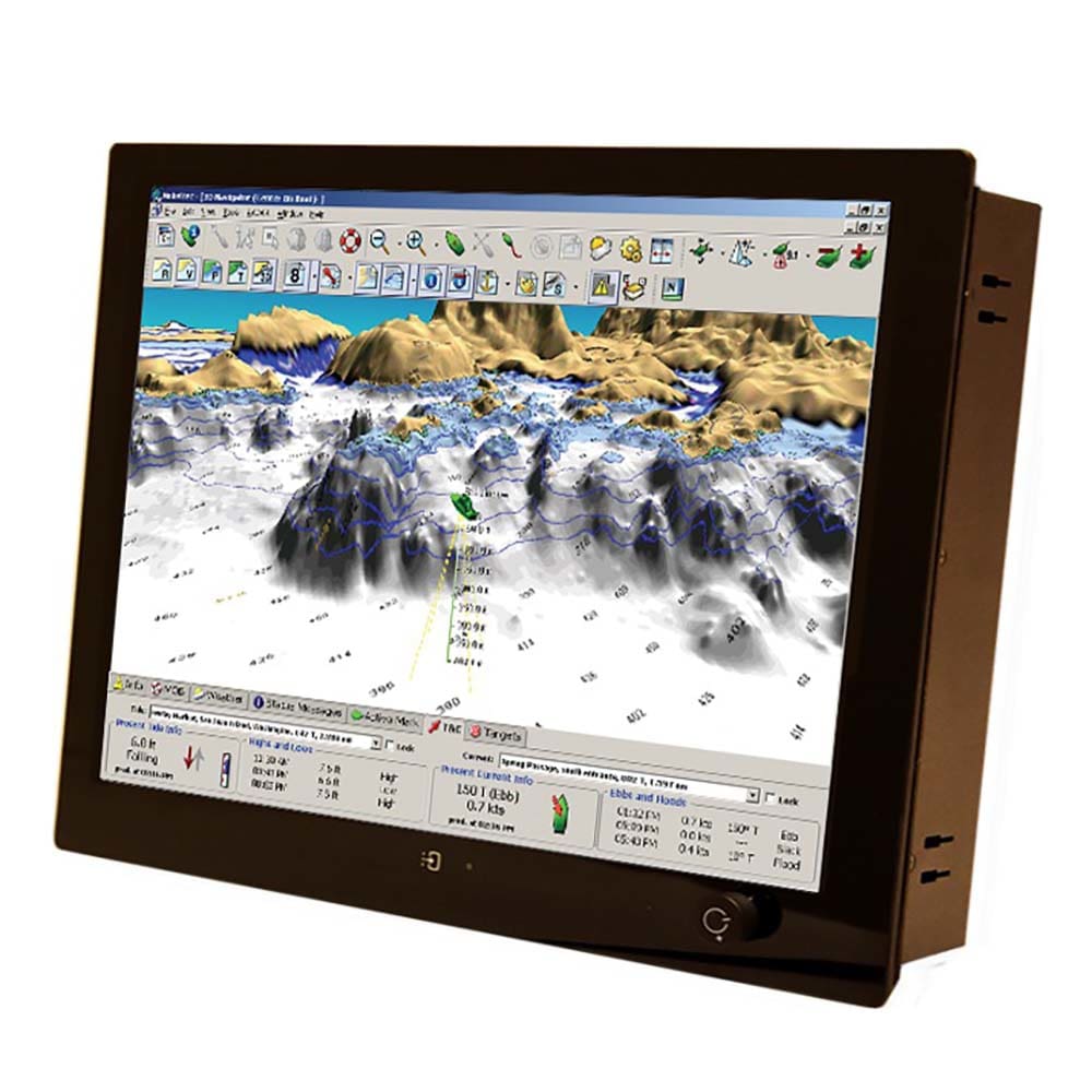 Seatronx 18.5 Wide Screen Sunlight Readable Touch Screen Display - Marine Navigation & Instruments | Marine Monitors - Seatronx