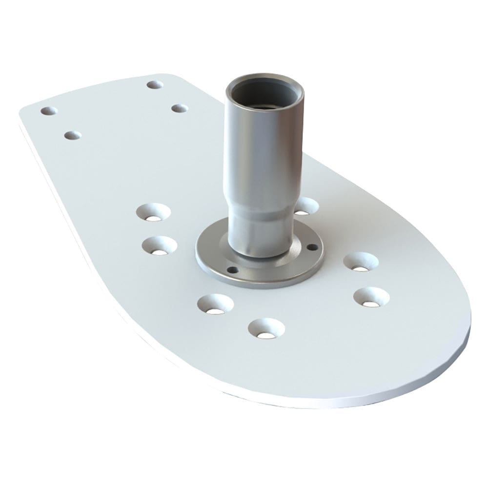 Seaview Starlink Modular Top Plate w/ Starlink Stainless Steel 1-14 Threaded Adapter & Stainless Steel Base - Boat Outfitting | Radar/TV