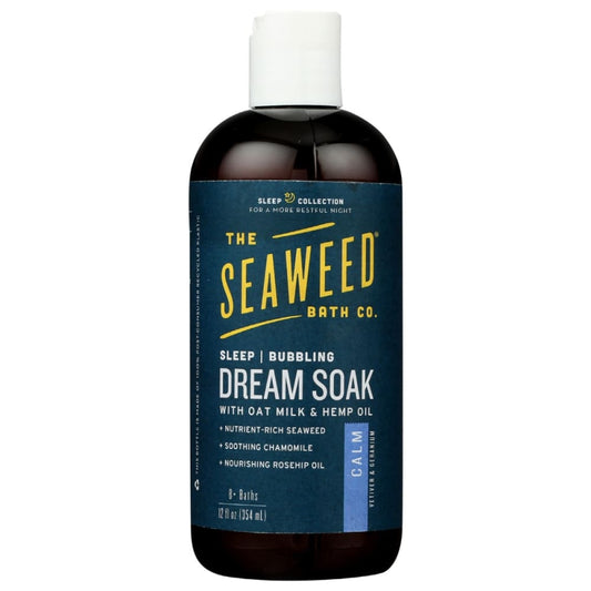 SEAWEED BATH COMPANY: Bubbling Dream Soak Vetiver Geranium 12 oz (Pack of 2) - Beauty & Body Care > Soap and Bath Preparations > Bubble Bath