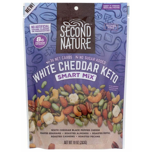 Second Nature Grocery > Snacks > Nuts SECOND NATURE: White Cheddar Keto Smart Mix, 10 oz