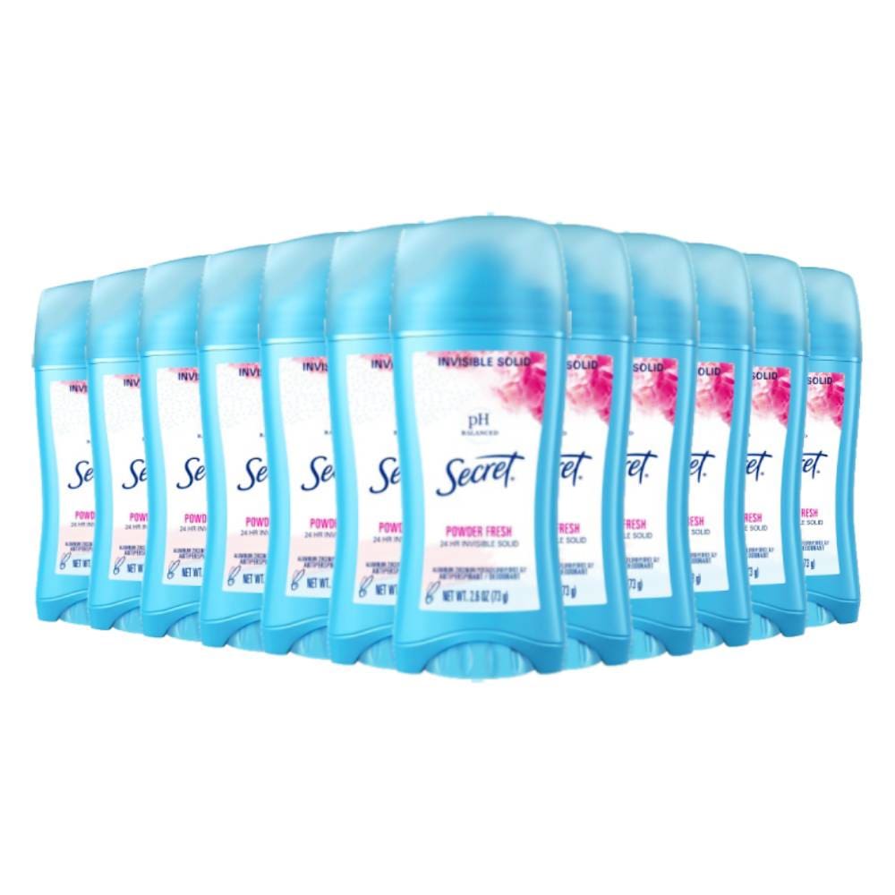 Secret Powder Fresh Invisible Solid Antiperspirant & Deodorant - 2.6oz 12 Pack - Deodorant - Secret