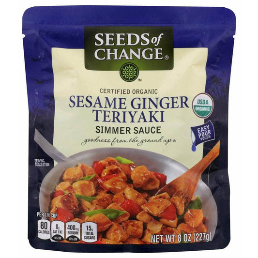 SEEDS OF CHANGE Seeds Of Change Organic Sesame Ginger Teriyaki Simmer Sauce, 8 Oz