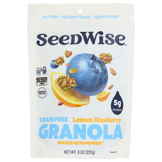 SEEDWISE: Lemon Blueberry Granola 8 oz (Pack of 3) - Nuts > Seeds - SEEDWISE