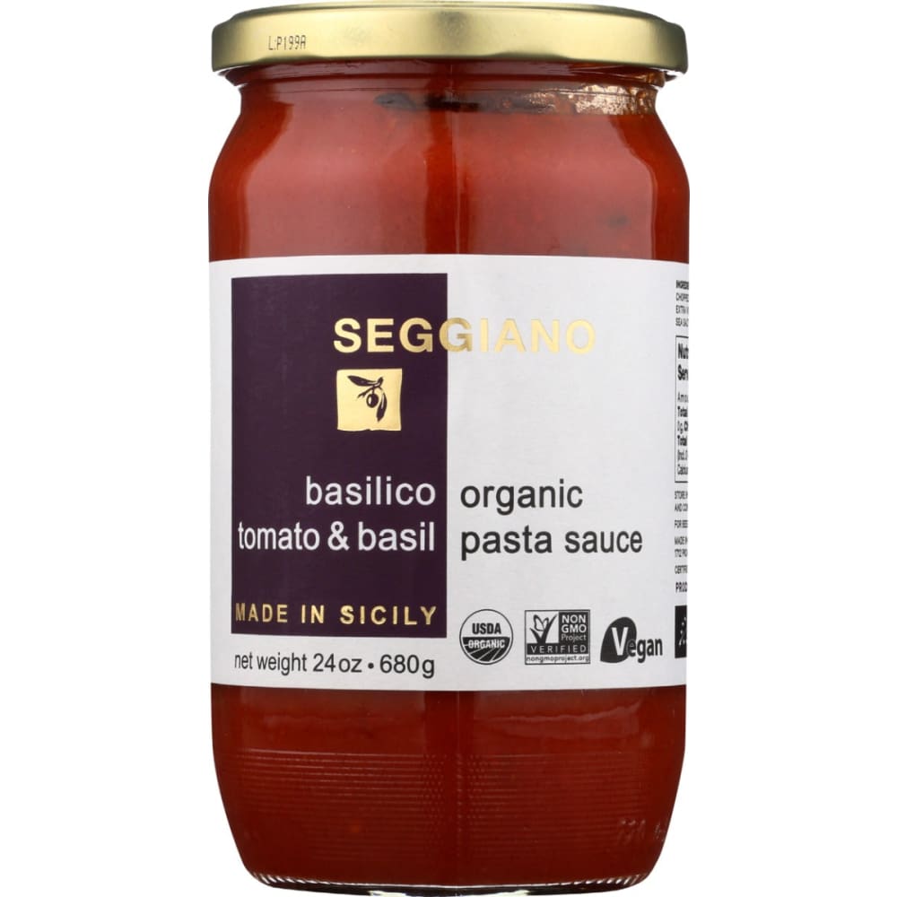 SEGGIANO: Organic Tomato and Basil Pasta Sauce 24 oz (Pack of 3) - Grocery > Meal Ingredients > Sauces - SEGGIANO