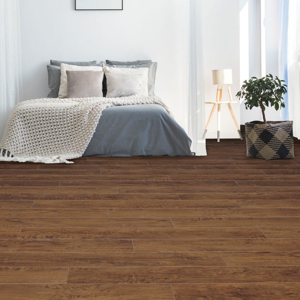 Select Surfaces Cocoa Walnut SpillDefense Laminate Flooring - Laminate Flooring - Select