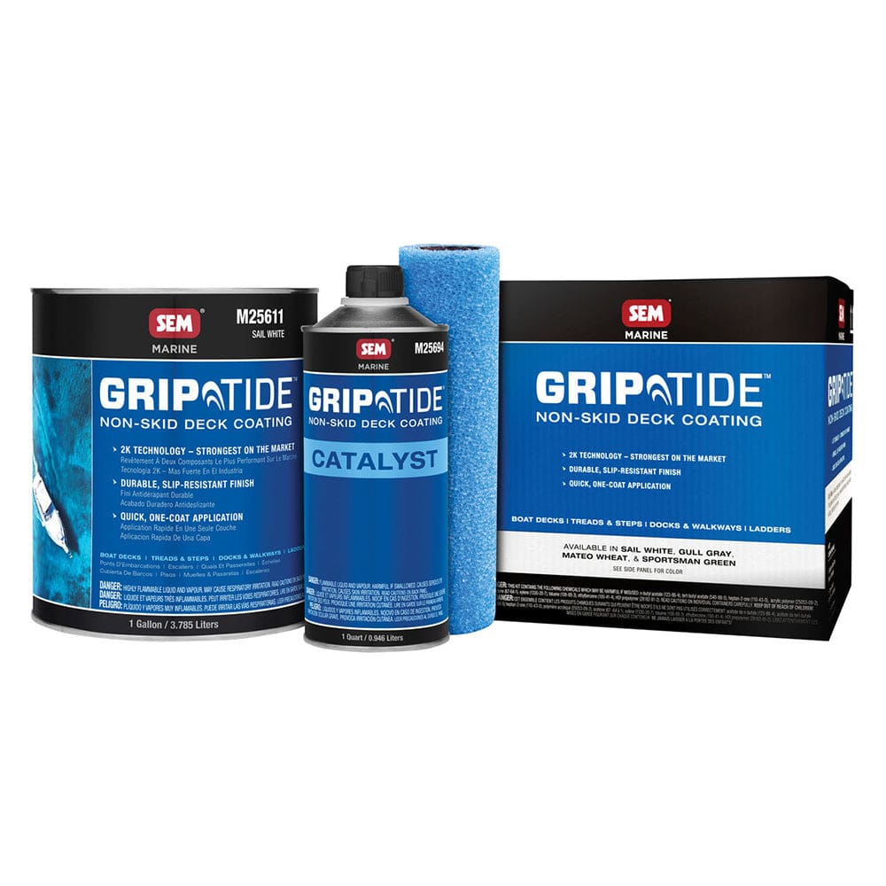 SEM GripTide™ Non-Skid Deck Coating Kit - Sail White - Boat Outfitting | Non-Skid Paint - SEM