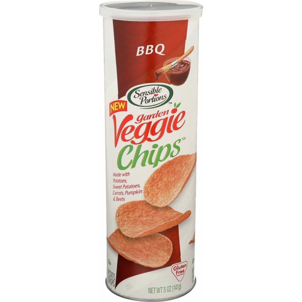 SENSIBLE PORTIONS Bbq Garden Veggie Chips Canister, 5 oz (Case of 4