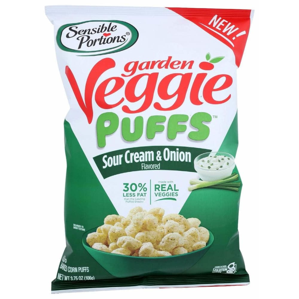 SENSIBLE PORTIONS SENSIBLE PORTIONS Garden Veggie Puffs Sour Cream And Onion, 3.75 oz
