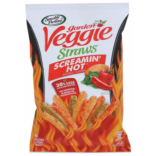 SENSIBLE PORTIONS SENSIBLE PORTIONS Garden Veggie Straws Screamin Hot, 4.25 oz