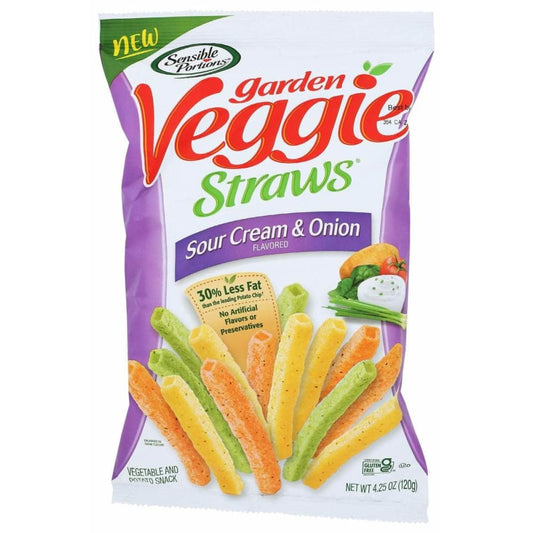 SENSIBLE PORTIONS SENSIBLE PORTIONS Garden Veggie Straws Sour Cream And Onion, 4.25 oz