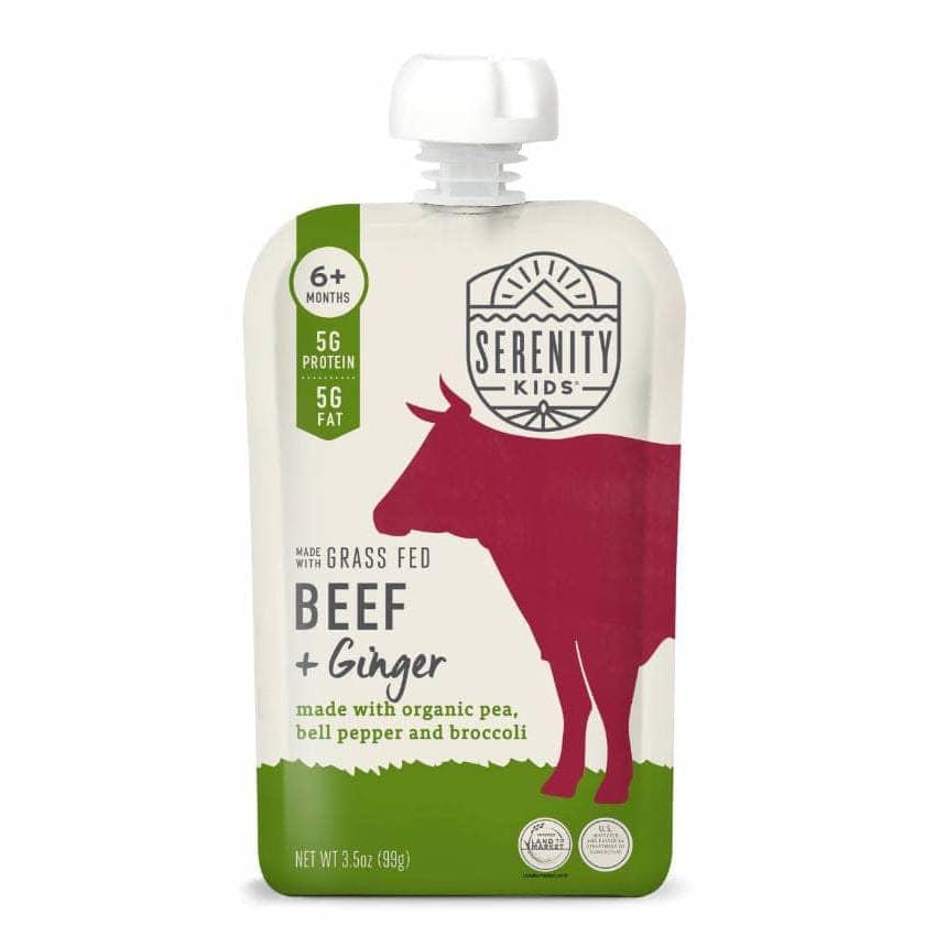SERENITY KIDS Baby > Baby Food SERENITY KIDS: Grass Fed Beef Ginger, 3.5 oz