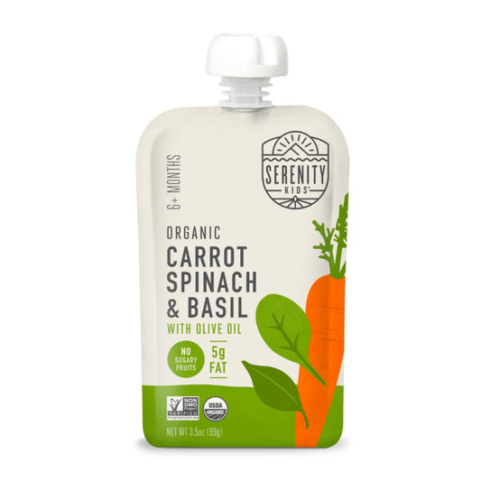 SERENITY KIDS Serenity Kids Pouch Organic Carrots Spinach, 3.5 Oz