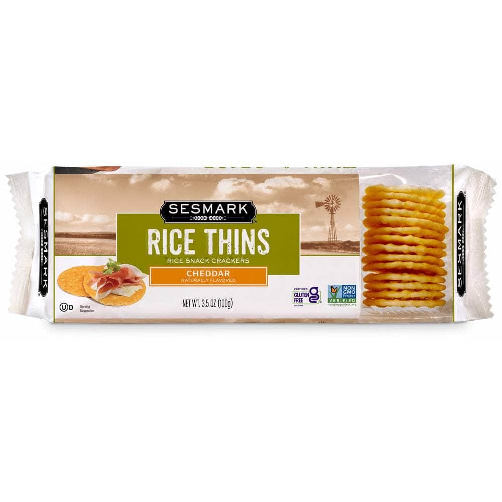 SESMARK Grocery > Snacks > Crackers SESMARK Cheddar Rice Thins, 3.5 oz