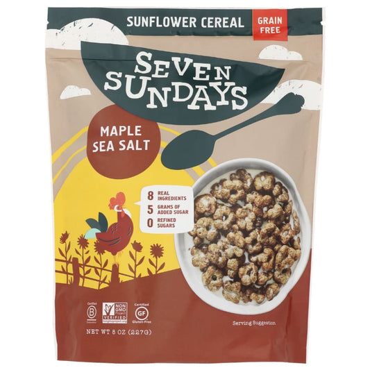 SEVEN SUNDAYS: Maple Sea Salt Sunflower Cereal 8 oz (Pack of 3) - Grocery > Breakfast > Breakfast Foods - SEVEN SUNDAYS