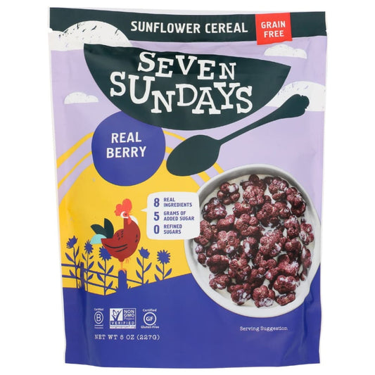 SEVEN SUNDAYS: Real Berry Sunflower Cereal 8 oz (Pack of 3) - Grocery > Breakfast > Breakfast Foods - SEVEN SUNDAYS