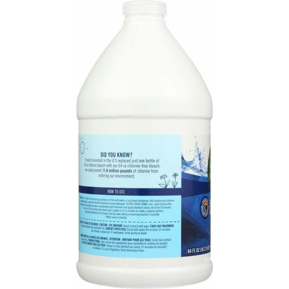 SEVENTH GENERATION Seventh Generation Free & Clear Chlorine-Free Bleach, 64 Oz